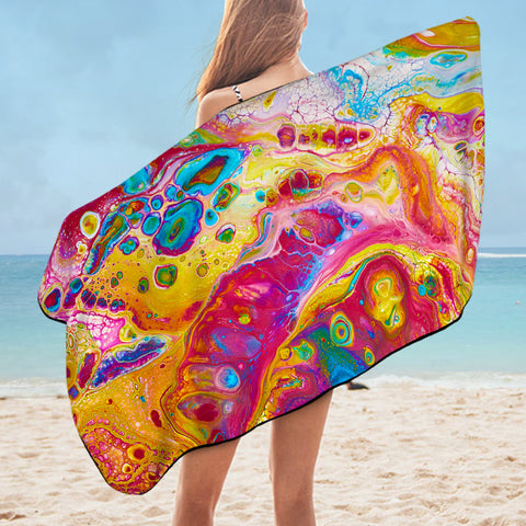 Image of Splash Multicolor Gradient SWYJ4297 Bath Towel