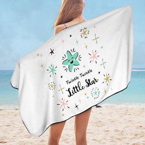 Image of Cute Twinkle Twinkle Little Star SWYJ4515 Bath Towel