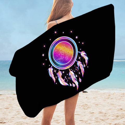 Image of Galaxy Modern Blink Dream Catcher SWYJ4590 Bath Towel