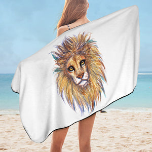 Lion Waxen Color Draw SWYJ5158 Bath Towel
