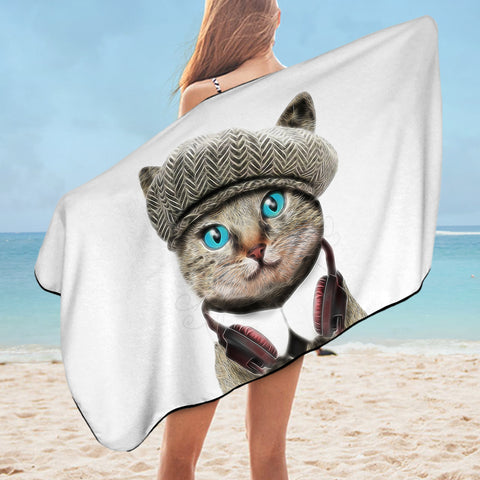 Image of Artist Vibe Cat SWYJ5185 Bath Towel