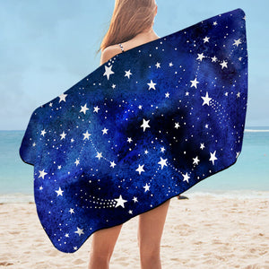 Blue Tint Galaxy Stars SWYJ5474 Bath Towel