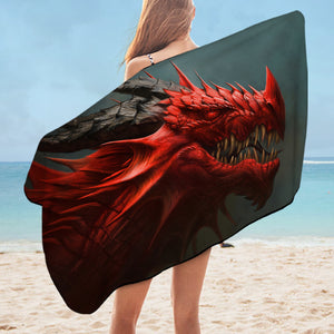 Big Angry Bred Dragon SWYJ5616 Bath Towel