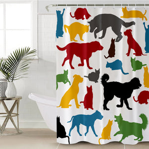 Animal Shadows SWYL0015 Shower Curtain