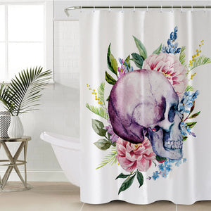 Floral Skull SWYL0017 Shower Curtain