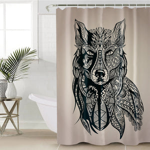 Pixie Wolf SWYL0019 Shower Curtain