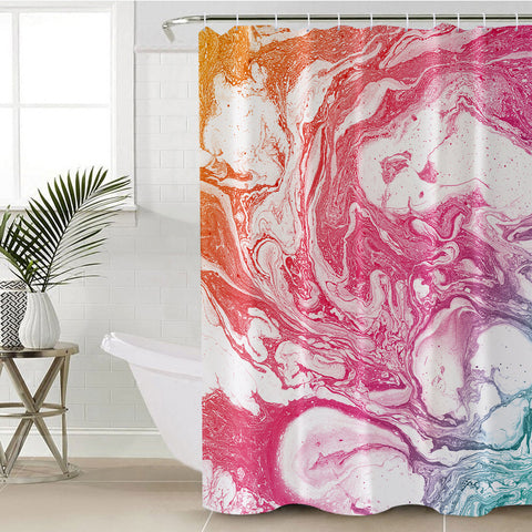 Image of Colorful Sand Beach SWYL0021 Shower Curtain