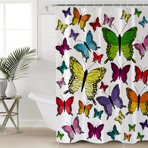 Butterfly Collection SWYL0023 Shower Curtain