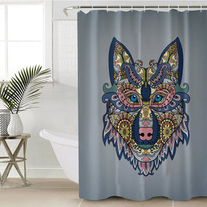 Pixie Wolf SWYL0025 Shower Curtain