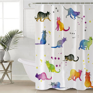 Cat Shadows SWYL0026 Shower Curtain