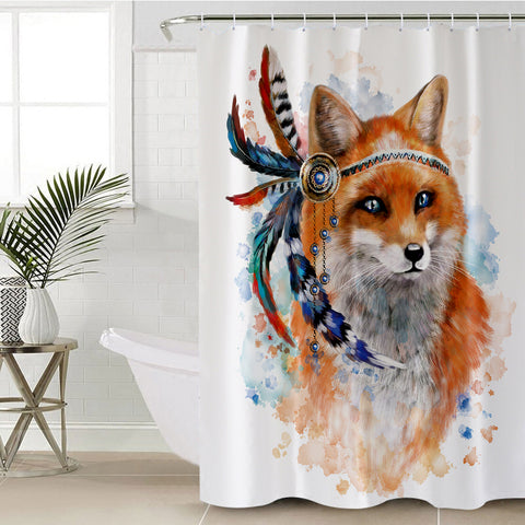 Image of Warchief Fox SWYL0028 Shower Curtain