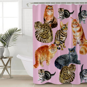 Kitty Patterns SWYL0033 Shower Curtain