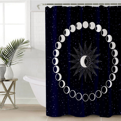 Image of Moon Phases SWYL0039 Shower Curtain