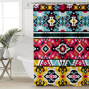 Line Aztec Decoration SWYL0045 Shower Curtain