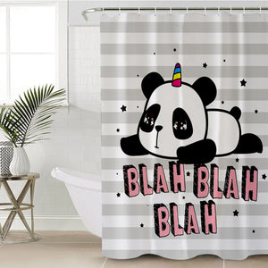 Blah Panda SWYL0049 Shower Curtain