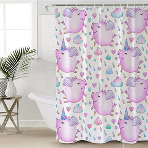 Magical Piggy SWYL0058 Shower Curtain