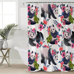 Floral Panda SWYL0059 Shower Curtain