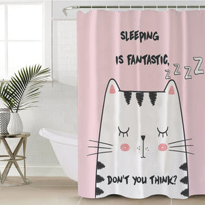 Snoozing Cat SWYL0062 Shower Curtain