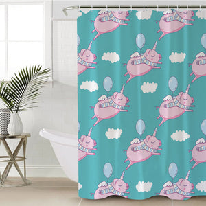 Balloon Pig SWYL0065 Shower Curtain