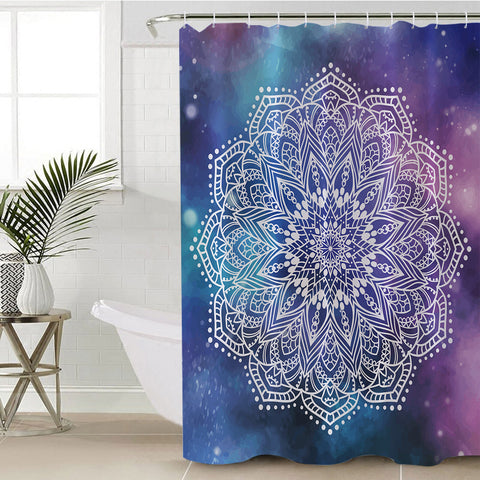 Image of Galaxy Mandala SWYL0078 Shower Curtain