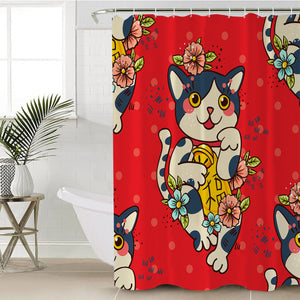 Calling Cat SWYL0087 Shower Curtain