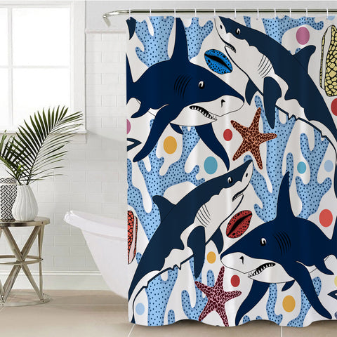 Image of Coral Shark SWYL0094 Shower Curtain