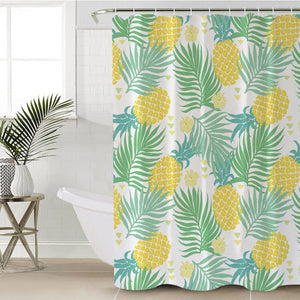 Tropical Pineapple SWYL0287 Shower Curtain