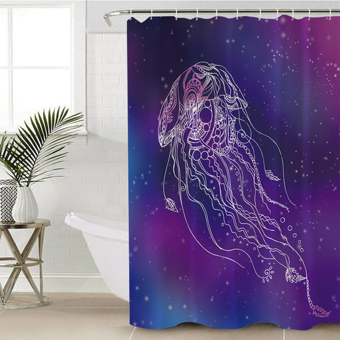 Image of Jellyfish SWYL0289 Shower Curtain