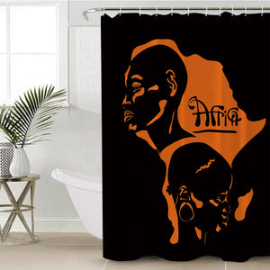 African SWYL0293 Shower Curtain