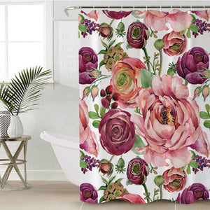 Exotic Roses SWYL0300 Shower Curtain