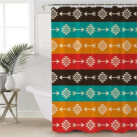 Image of Aztec Arrows SWYL0301 Shower Curtain
