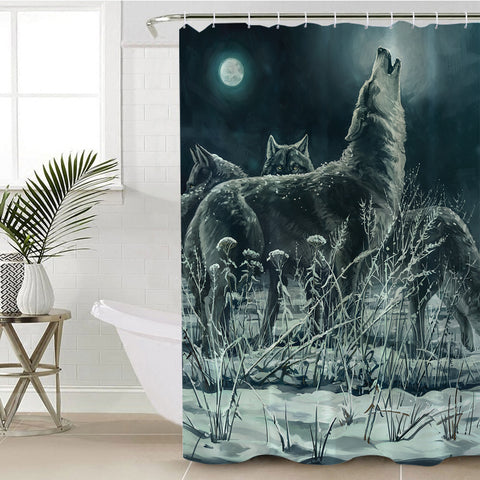 Image of Hunting Night SWYL0302 Shower Curtain