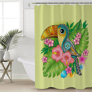 Stylized Toucan SWYL0310 Shower Curtain