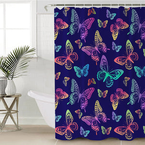 Glowing Butterflies SWYL0312 Shower Curtain