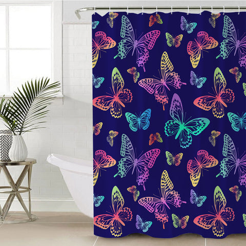 Image of Glowing Butterflies SWYL0312 Shower Curtain