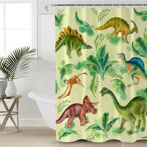 Dino Themed SWYL0313 Shower Curtain