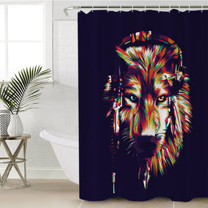 Tribal Wolf SWYL0469 Shower Curtain