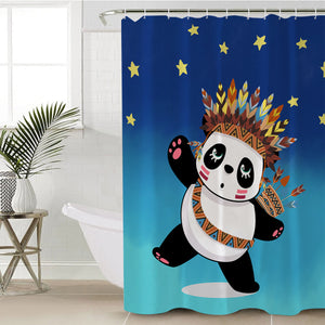 Tribal Panda Starry SWYL0477 Shower Curtain