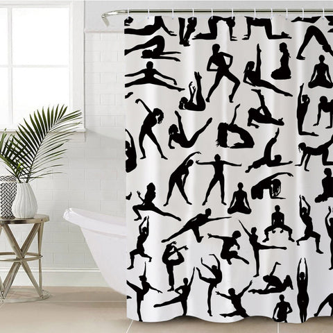 Image of Yoga Poses SWYL0480 Shower Curtain