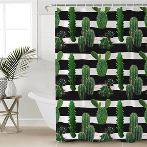 Cacti Stripes SWYL0511 Shower Curtain