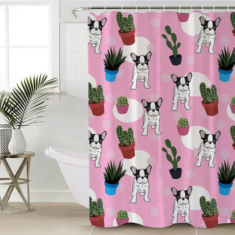 Image of Pug & Plant SWYL0513 Shower Curtain