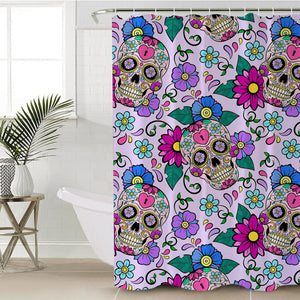 Gaudy Skull SWYL0519 Shower Curtain