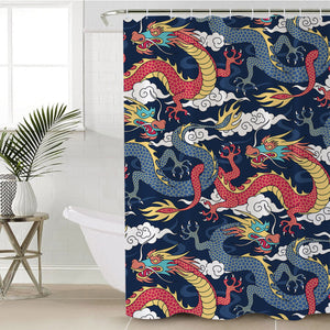 Oriental Dragon Design SWYL0520 Shower Curtain