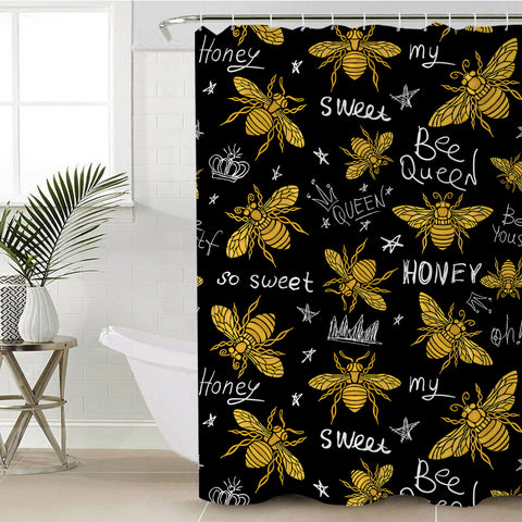 Image of Bee Collection SWYL0529 Shower Curtain