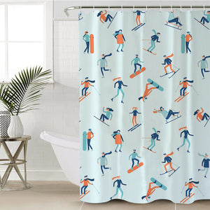 Winter Sports SWYL0535 Shower Curtain