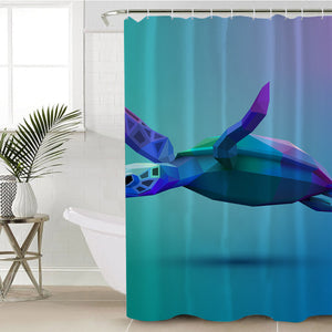 3D Turtle SWYL0538 Shower Curtain
