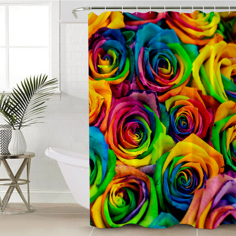 Image of Multicolored Roses SWYL0627 Shower Curtain