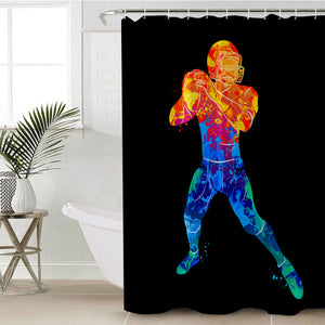 Football Player SWYL0638 Shower Curtain