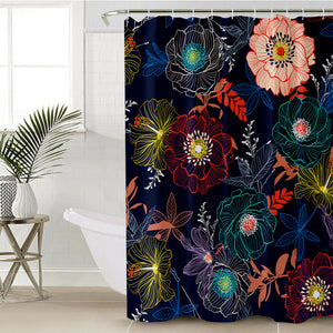 Night-glow Garden SWYL0643 Shower Curtain