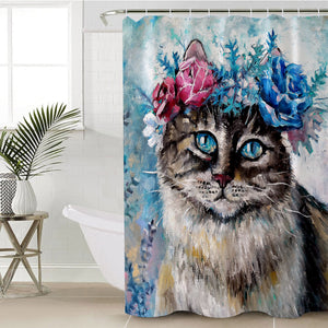 Miss Meow SWYL0648 Shower Curtain